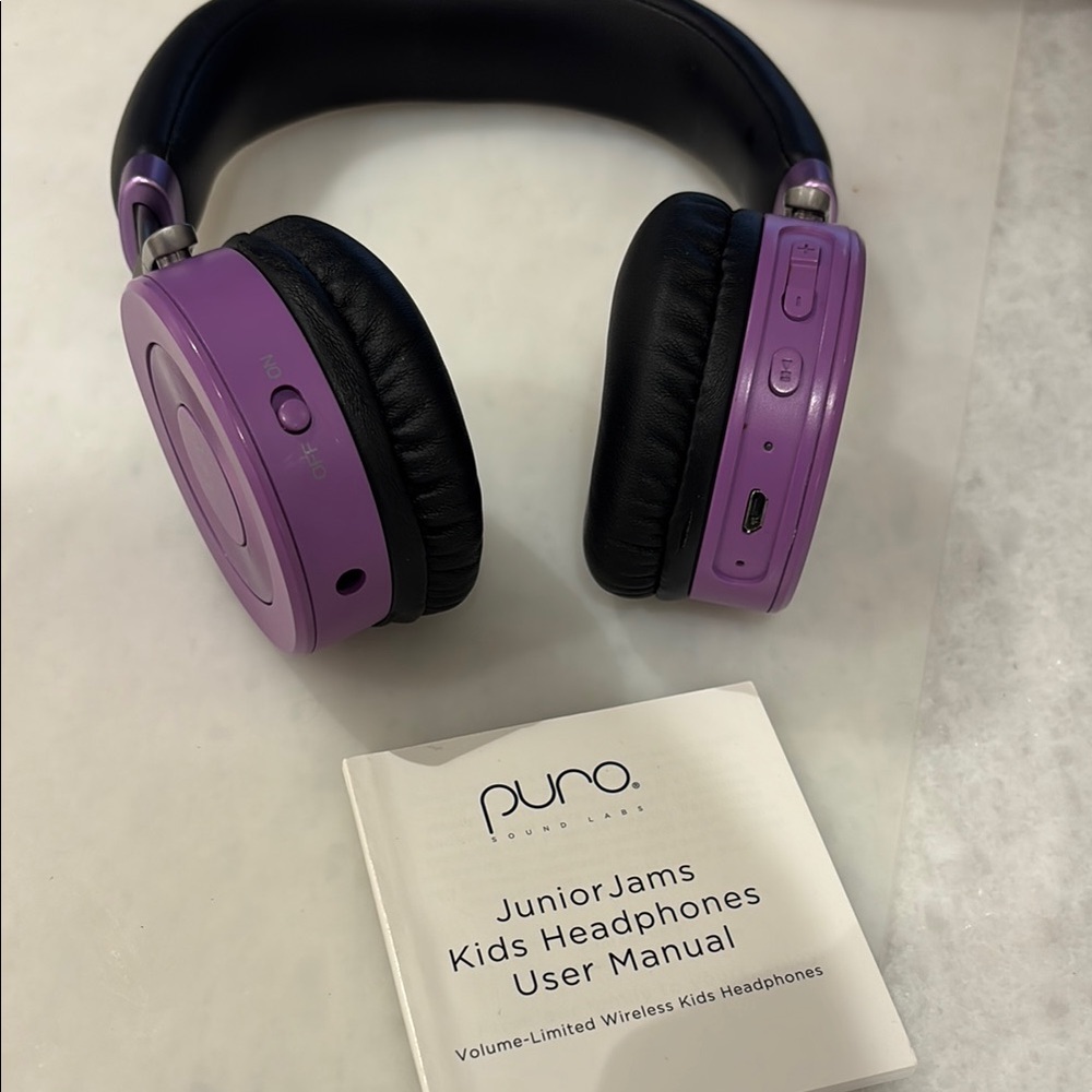 Purple Junior Jams On-Ear Headphones volume safe for kids